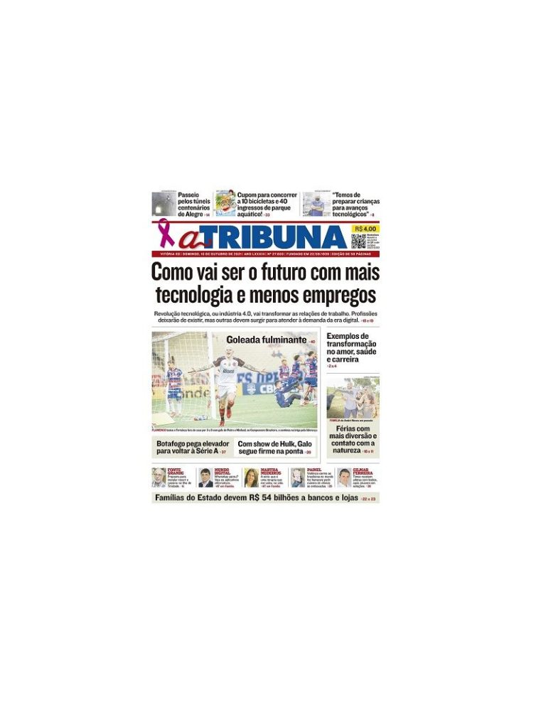 Clique aqui e veja os destaques do jornal A Tribuna deste domingo