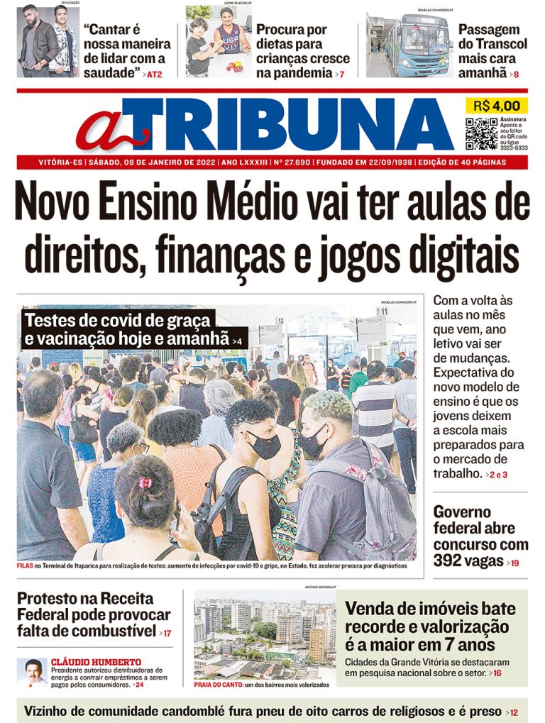 Confira os destaques de A Tribuna deste sábado