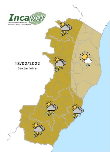 Sexta-feira dos capixabas é de chuva mas o sol aparece no final de semana. Veja a previsão