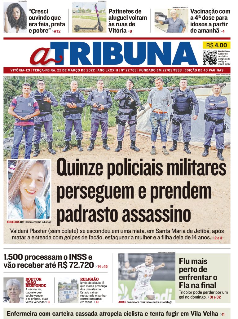 Clique aqui e veja os destaques do jornal A Tribuna desta terça