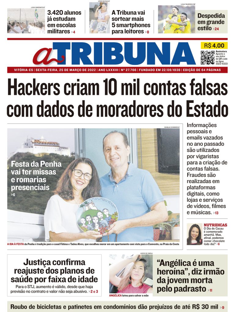 Clique aqui e veja os destaques do jornal A Tribuna desta sexta