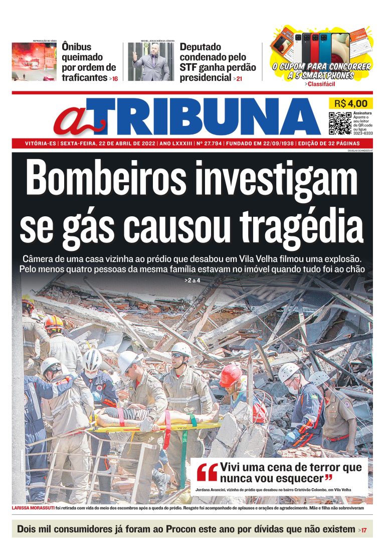 Confira os destaques do Jornal A Tribuna desta sexta-feira
