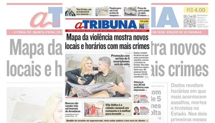Clique aqui e veja os destaques de A Tribuna desta quinta-feira