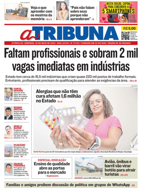 Veja os destaques de A Tribuna deste domingo