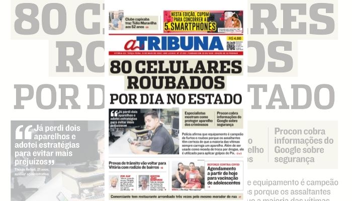 Clique aqui e veja os destaques de A Tribuna desta terça