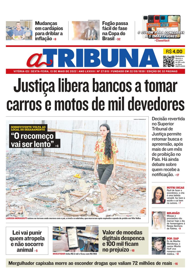 Confira os destaques do Jornal A Tribuna desta sexta-feira