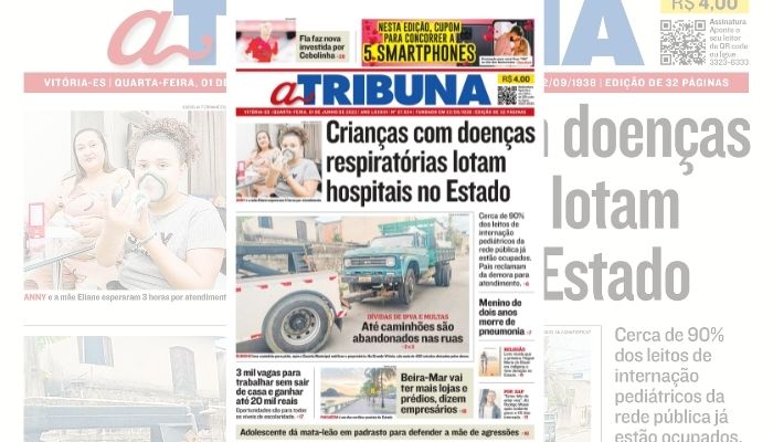 Clique aqui e veja os destaques de A Tribuna desta quarta-feira
