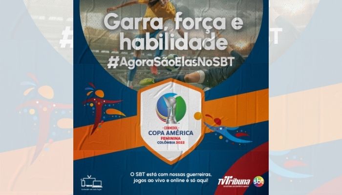 TV Tribuna/SBT transmite jogos da seleção brasileira na Copa América feminina