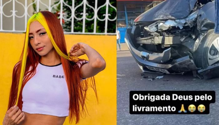 Ruivinha de Marte, que já gravou clipe com Anitta, sofre acidente de carro