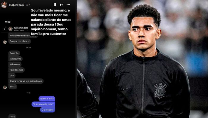 Du Queiroz revela ameaças sofridas nas redes sociais após derrota do Corinthians