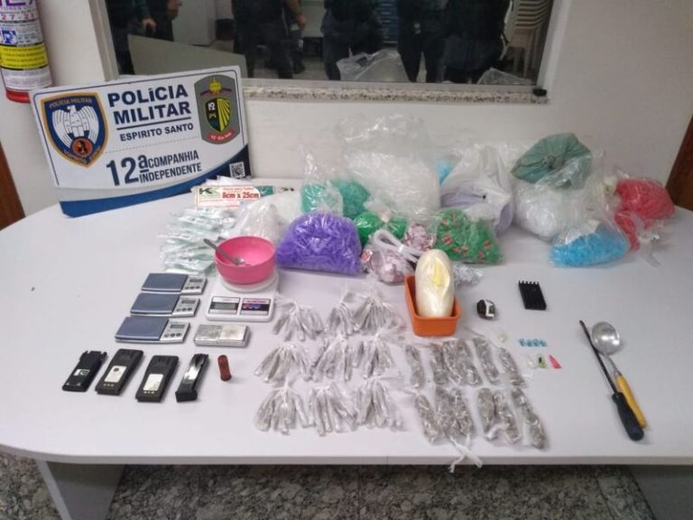 Drogas são apreendidas pela Polícia Militar em Vitória
