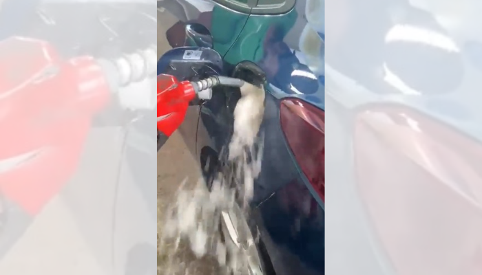 Motorista “lava” carro com gasolina após queda nos preços. Veja o vídeo