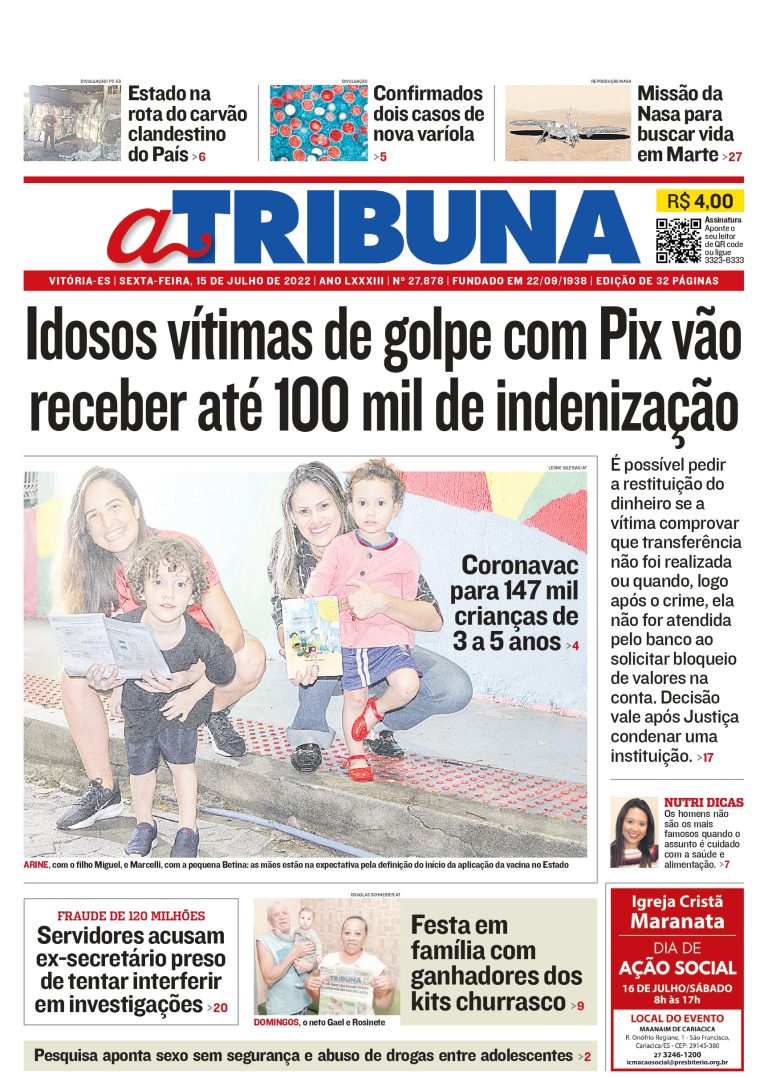 Confira os destaques do Jornal A Tribuna desta sexta-feira