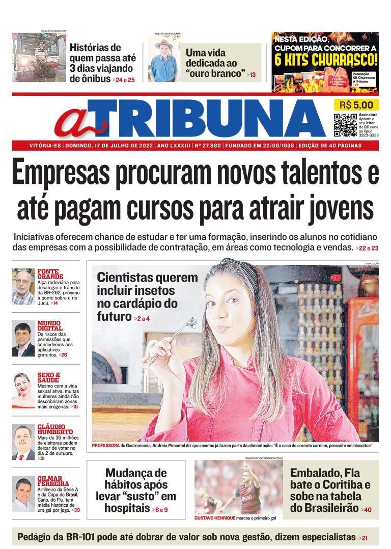 Confira os destaques do Jornal A Tribuna deste domingo