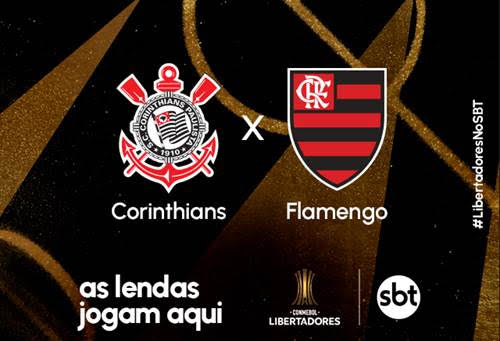 TV Tribuna/SBT transmite Corinthians x Flamengo pelas quartas da Libertadores