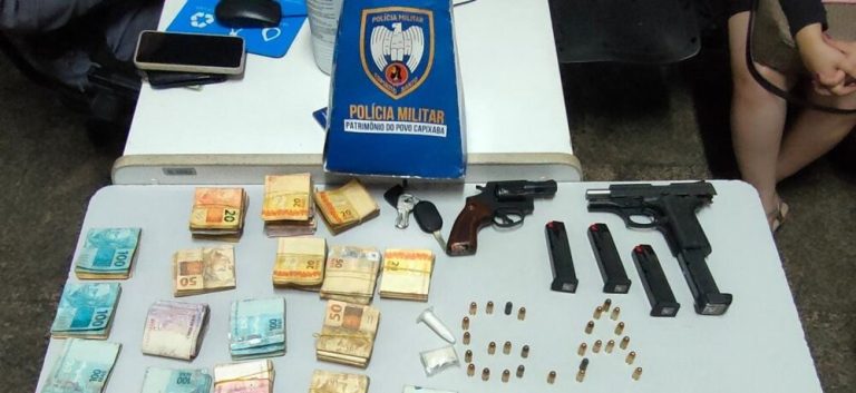 Homens são presos com armas, drogas e R$ 23 mil em Aracruz