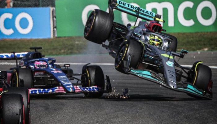Hamilton sofreu impacto de 45G em salto na Bélgica e equipe estuda danos