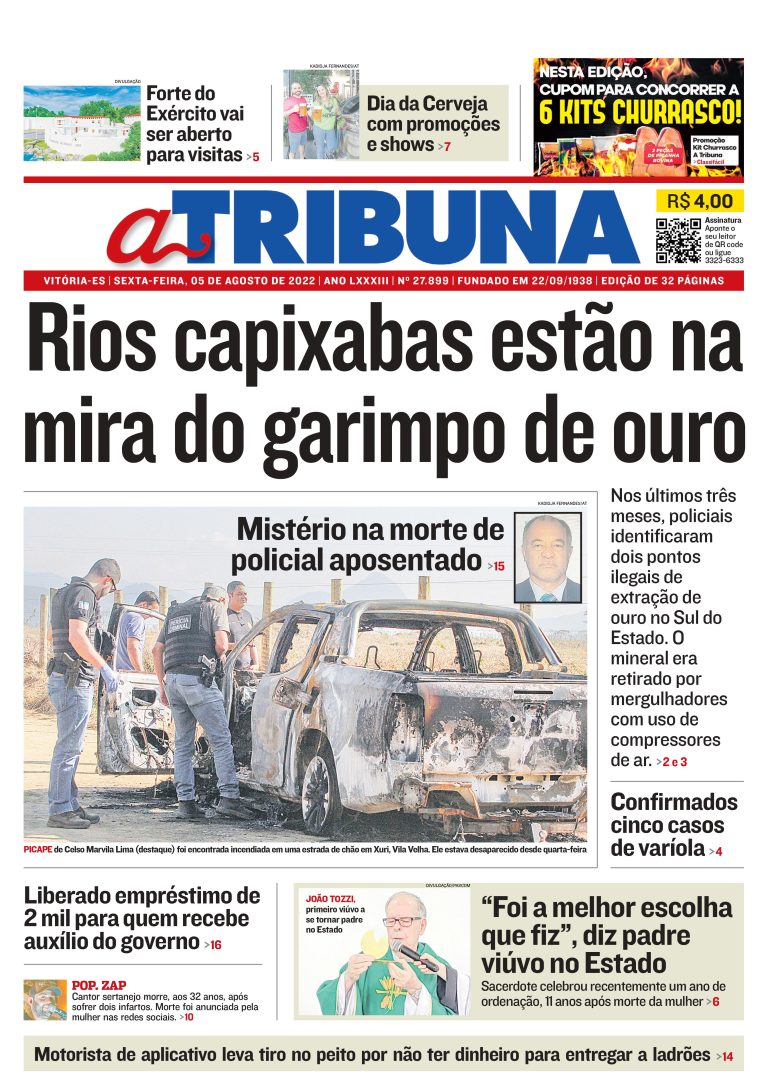Confira os destaques do Jornal A Tribuna desta sexta-feira