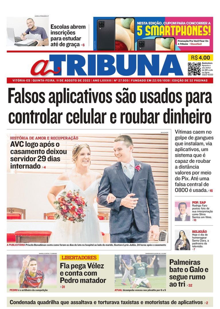 Confira os destaques do Jornal A Tribuna desta quinta-feira