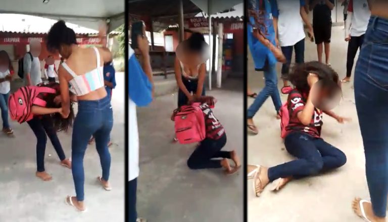Menina agredida por negar cola quer trocar de colégio em Cachoeiro de Itapemirim