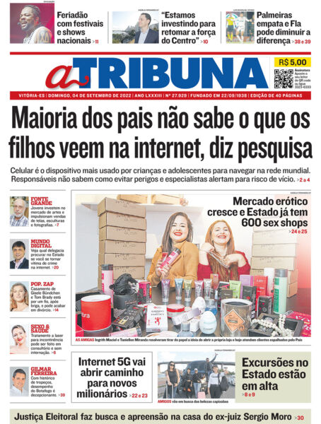 Veja os destaques de A Tribuna deste domingo