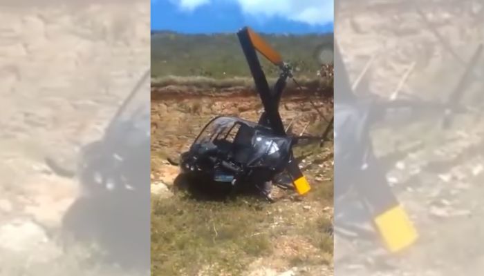Helicóptero que transportava políticos cai na Bahia