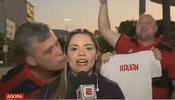Repórter é assediada em estádio e torcedor do Flamengo é detido