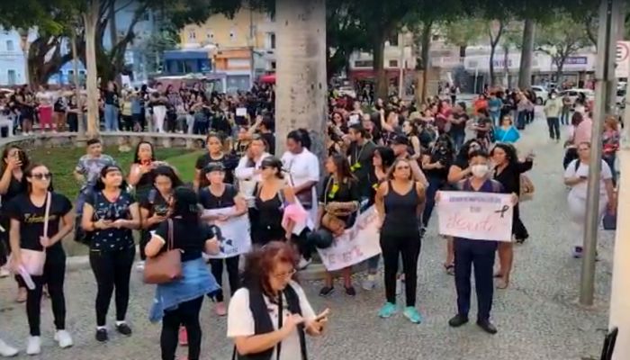 Protesto da Enfermagem: Veja como está o trânsito no centro de Vitória