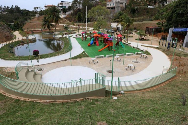 Novo parque com lago e academia em Cariacica