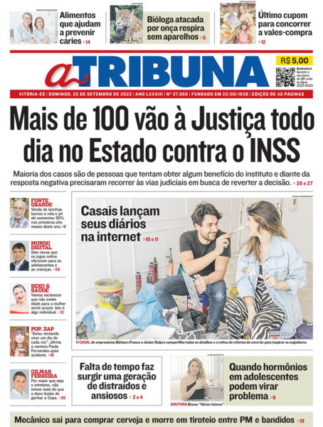 Veja os destaques de A Tribuna deste domingo