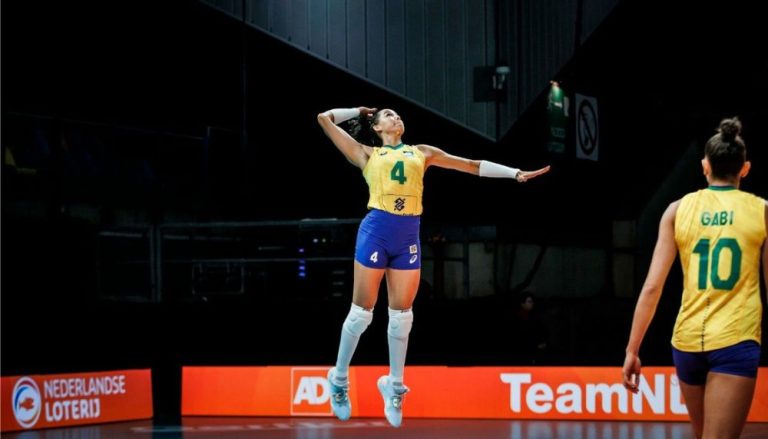Brasil vence Colômbia com facilidade e vai à 2ª fase no Mundial de vôlei
