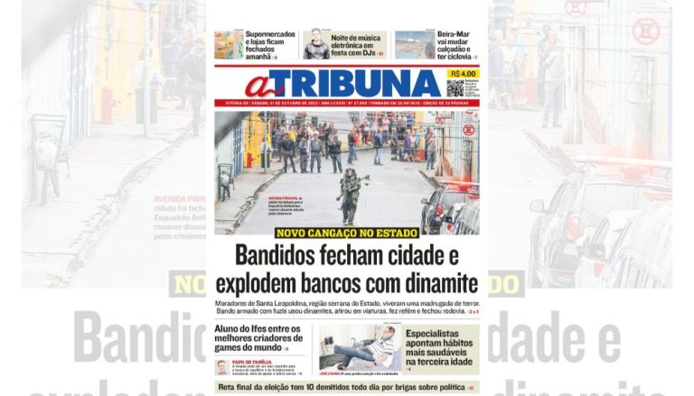 Confira os destaques do jornal A Tribuna deste sábado