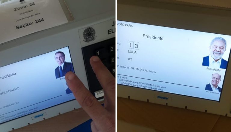 Eleitor comete crime eleitoral e fotografa urna no ES