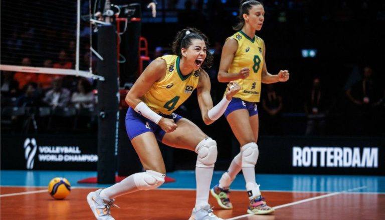 Seleção feminina arrasa Porto Rico e ganha embalo no Mundial de Vôlei