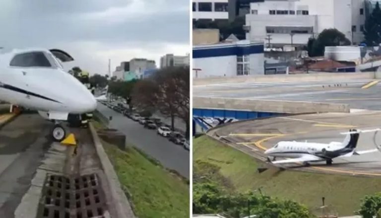 Vídeo mostra derrapagem de avião na pista do aeroporto de Congonhas