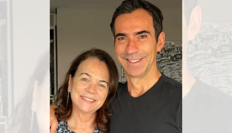 César Tralli presta homenagem à mãe, Edna Tralli, que morreu em acidente aéreo