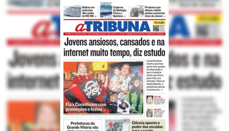 Confira os destaques do Jornal A Tribuna desta quarta-feira