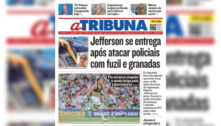 Confira os destaques do Jornal A Tribuna desta segunda-feira