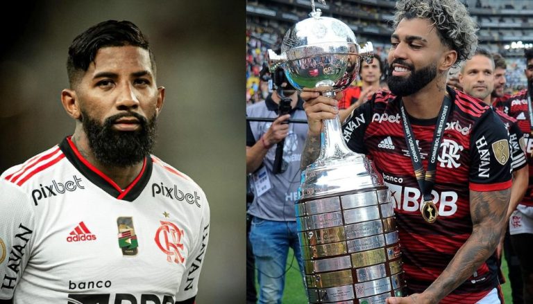 Gabigol pede permanência de Rodinei no Flamengo em festa do tri