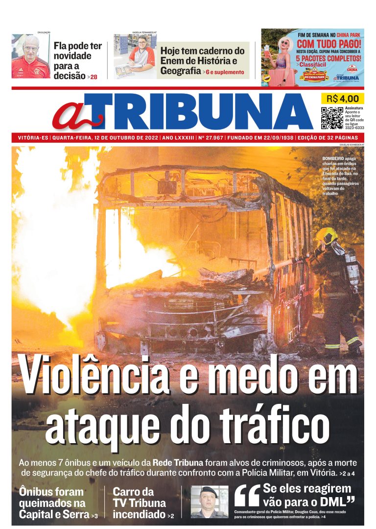 Confira os destaques do Jornal A Tribuna desta quarta-feira
