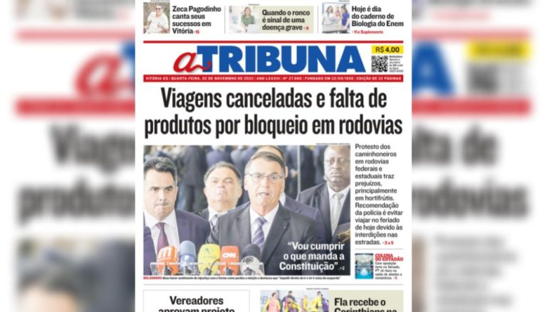 Confira os destaques do Jornal A Tribuna desta quarta-feira