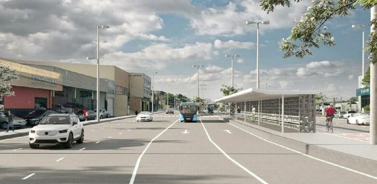 Nova Lindenberg vai ter faixa exclusiva para ônibus e ciclovia
