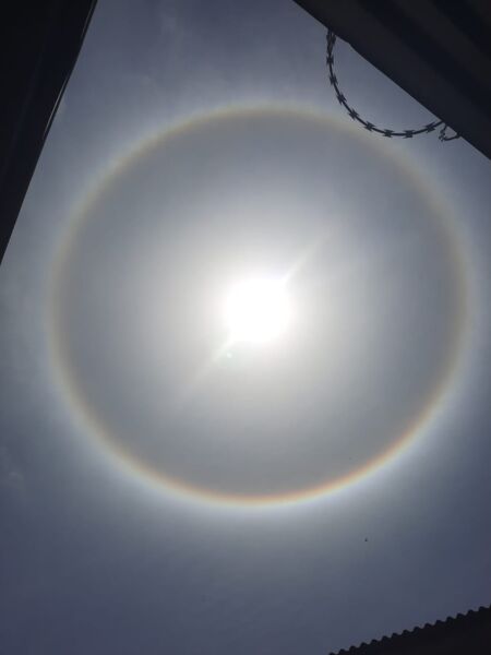 Halo Solar: entenda fenômeno que surpreendeu capixabas nesta terça