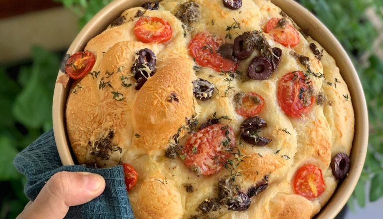 Foccacia para comemorar o Dia do Trigo