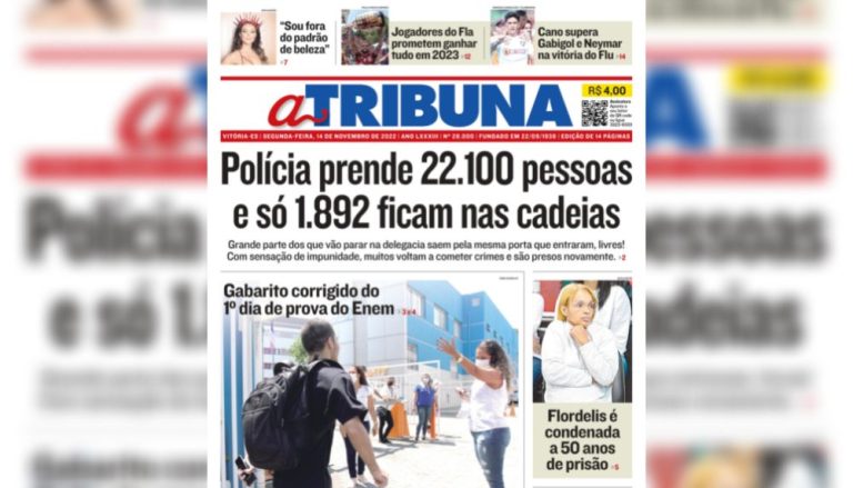Confira os destaques do Jornal A Tribuna desta segunda-feira