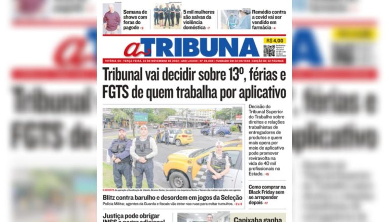 Confira os destaques do Jornal A Tribuna desta terça-feira