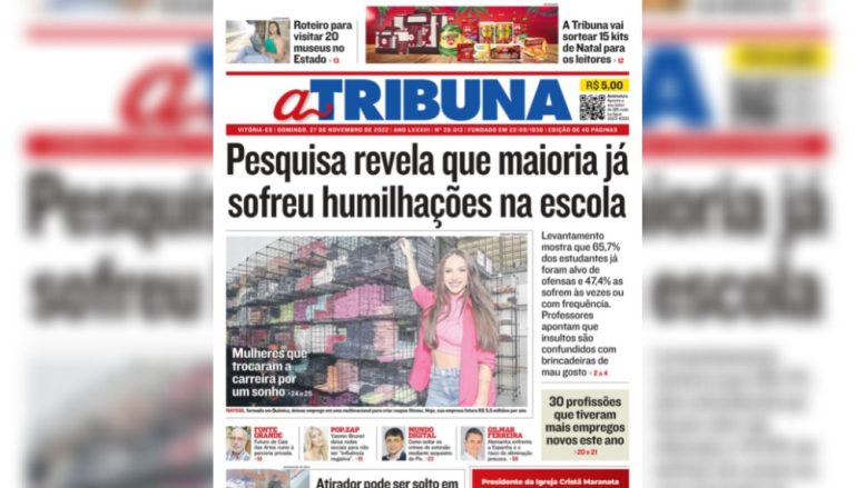 Confira os destaques do Jornal A Tribuna deste domingo