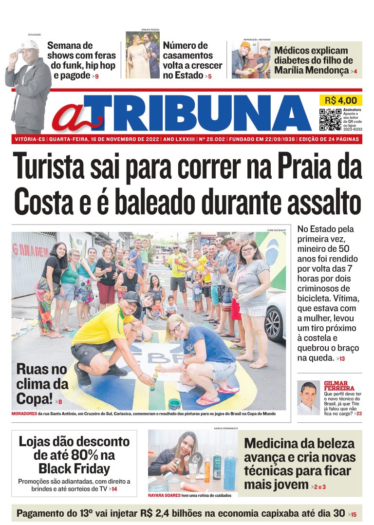 Confira os destaques do Jornal A Tribuna desta quarta-feira