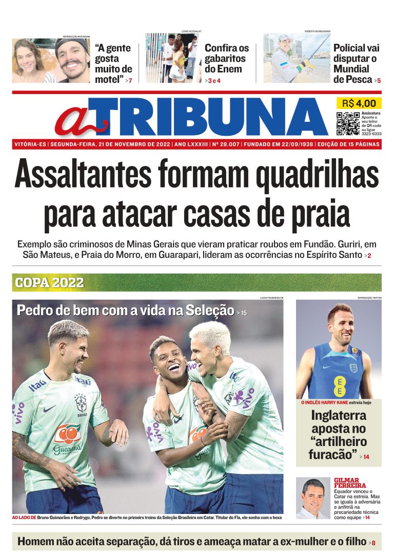 Confira os destaques do Jornal A Tribuna desta segunda-feira