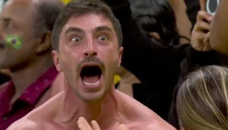 Brasileiro que virou meme após jogo do Brasil levou bronca da esposa